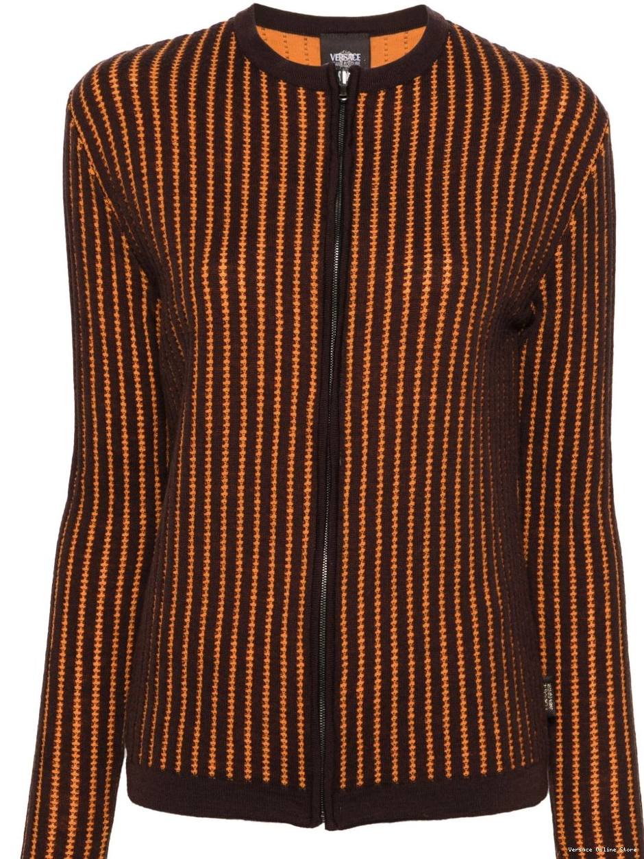 Affordable zip-up embroidered 2000s cardigan Versace Women 0824